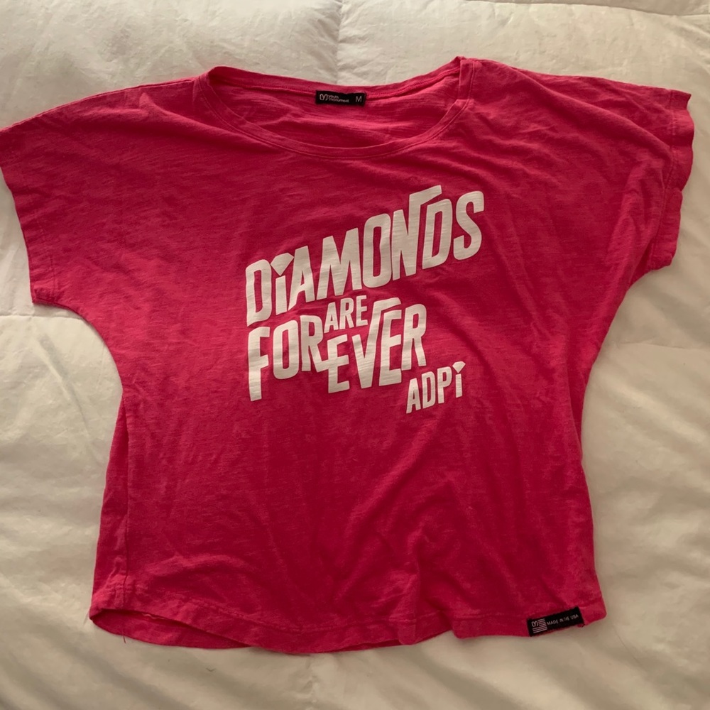 Pink alpha delta pi shirt